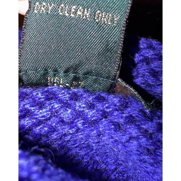 Vintage 90s J.Crew Heritage 100% Wool Oversized Chunky Knit Turtleneck XS - Picture 7 of 7